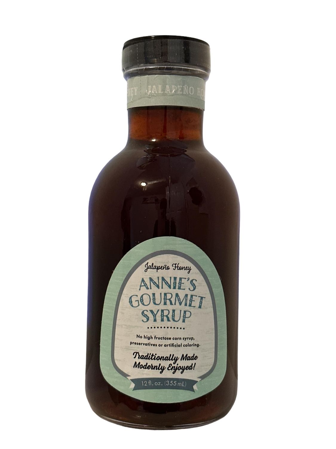 Annies Gourmet Syrup  Homemade  Jalapeno Honey  Syrup  Sweet  Savory  Spicy  Breakfast  Pancakes  Waffles  Beverages  Natural  No Artificial  Tea  Sweet Tea  Biscuits  Jalapeno Honey 12 Oz