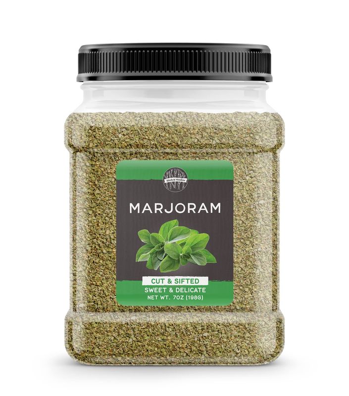Birch &amp; Meadow 7 oz of Marjoram Cut &amp; Sifted, Warm Aromatic Spice Herb
