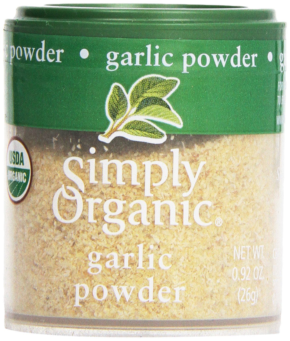 Simply Organic Garlic Powder, Certified Organic | 0.92 oz | Pack of 2 | Allium sativum L.