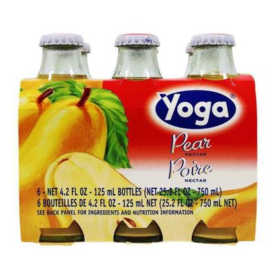 Yoga Juice Pear Nectar - 4.2 oz Bottles (6 Pack)