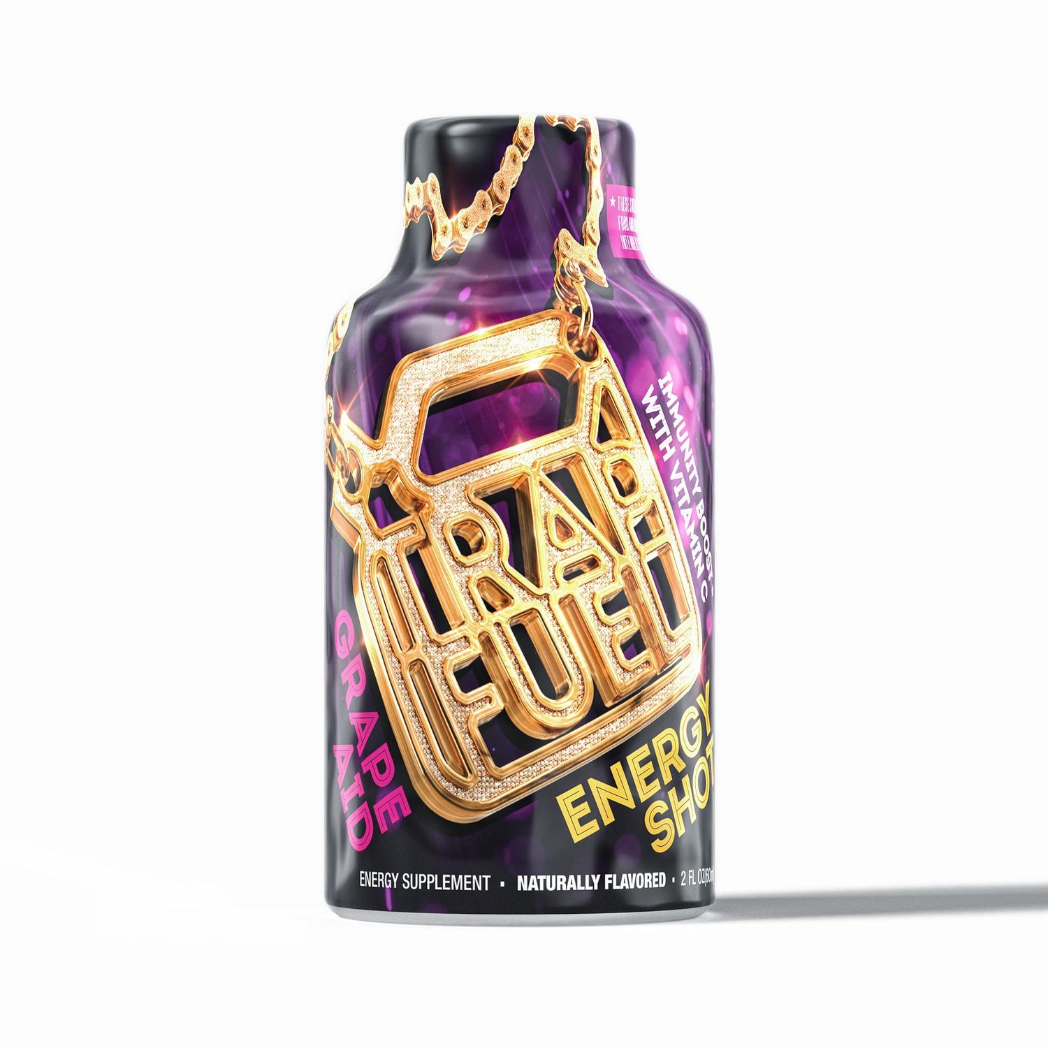 Trap Fuel Grape Aid Energy Drink | Hydration Boost, Zero Calories | Performance Enhancing Formula for Active Lifestyles | At Least 5 Hour Energy Extra Strength | 02oz (Single Pack)