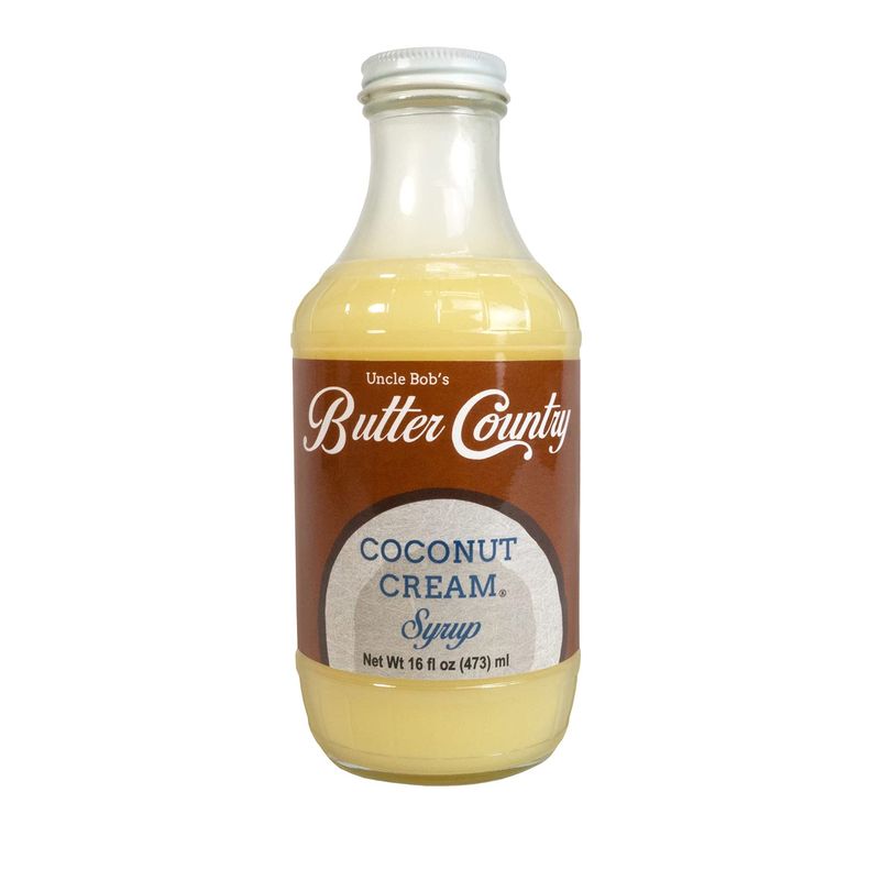 Butter Country Coconut Cream Syrup - Rich, Creamy, Perfect for Holiday Treats | 16 fl oz