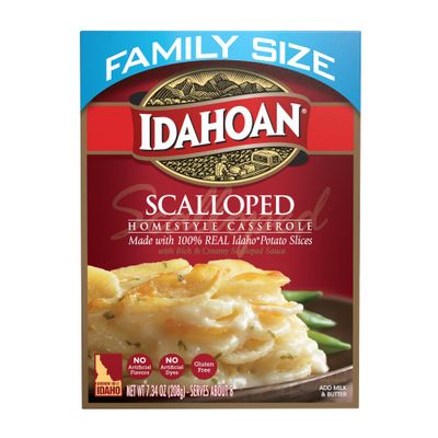 Idahoan Scalloped Homestyle Casserole Family Size, 7.34 oz (Pack of 10)