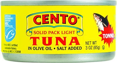 Cento Solid Packed Tuna In Olive Oil, 3 oz (Pack of 12)