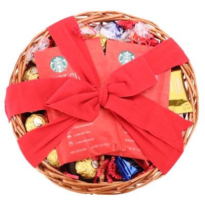 Christmas Chocolate Gift Tray Truffles with Prime Peppermint Hot Cocoa Gifts for Mom Children Friends Women and Men