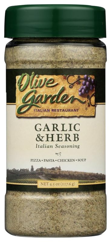 Olive Garden Garlic &amp; Herb Italian Seasoning, 4.5 Ounce