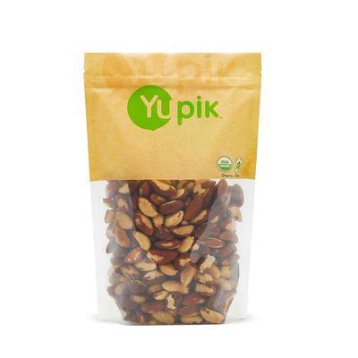 Yupik Organic Brazil Nuts, 2.2 lb, Gluten-Free, Vegan, Kosher, Non-GMO, Raw Nuts, Shelled, Unsalted, Unroasted, Oil-Free, Crunchy Nuts, Excellent Source of Selenium, Nutritious, Healthy Snacks