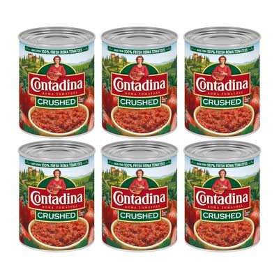 Contadina Crushed Tomatoes, 28 oz (Pack of 6 Cans)