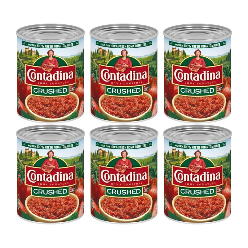 Contadina Crushed Tomatoes, 28 oz (Pack of 6 Cans)