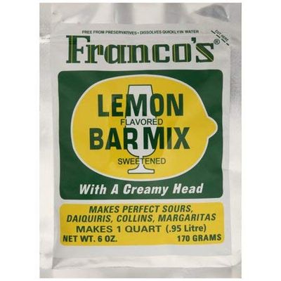 Cocktail Mix Franco&#39;s Lemon Bar Mix 6 Oz.single Pouch/ 1 Quart