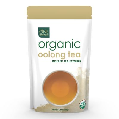 ONE ORGANIC Instant Tea Powder (Oolong) - 4.4 oz. - 125 Servings - USDA Certified Organic - 100% Pure Tea - Instant Hot or Iced Tea - Unsweetened