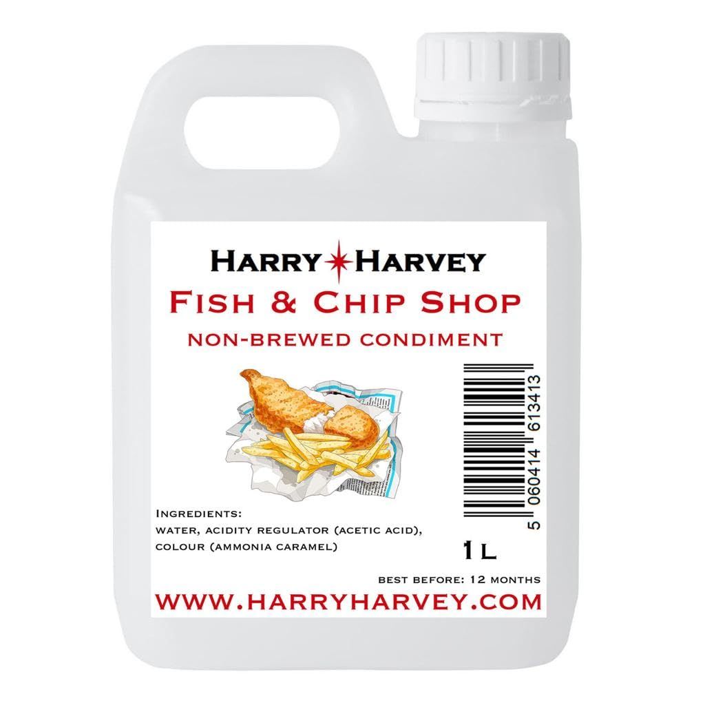 Fish &amp; Chip Shop Style Non-Brewed Condiment 1L, Refill Pack for Vinegar Bottle - British Chippy