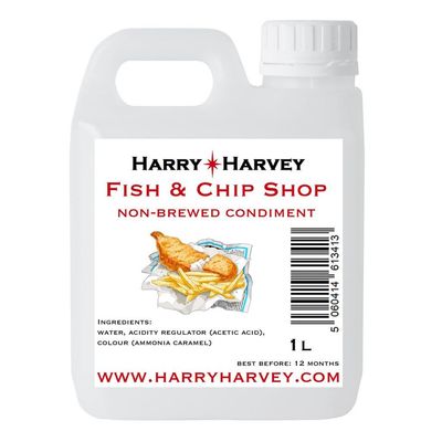 Fish &amp; Chip Shop Style Non-Brewed Condiment 1L, Refill Pack for Vinegar Bottle - British Chippy