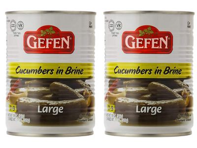 Gefen, Large Pickled Cucumber in Brine, 19oz (2 Pack)