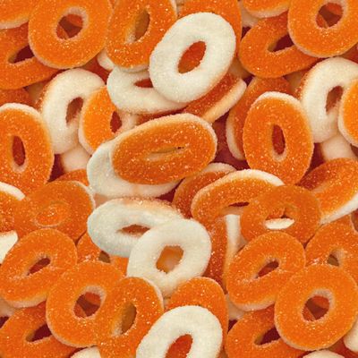 Peach Rings Gummy Candy, 2 Pounds Bag
