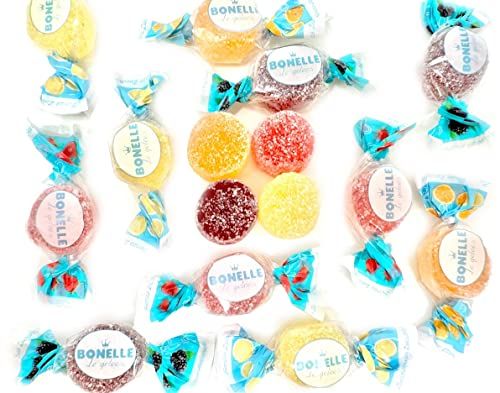 SweetGourmet Sugar-Free Bonelle Italian Jellies | Mandarin, Lemon, Strawberry, Blackberry | 1 Pound