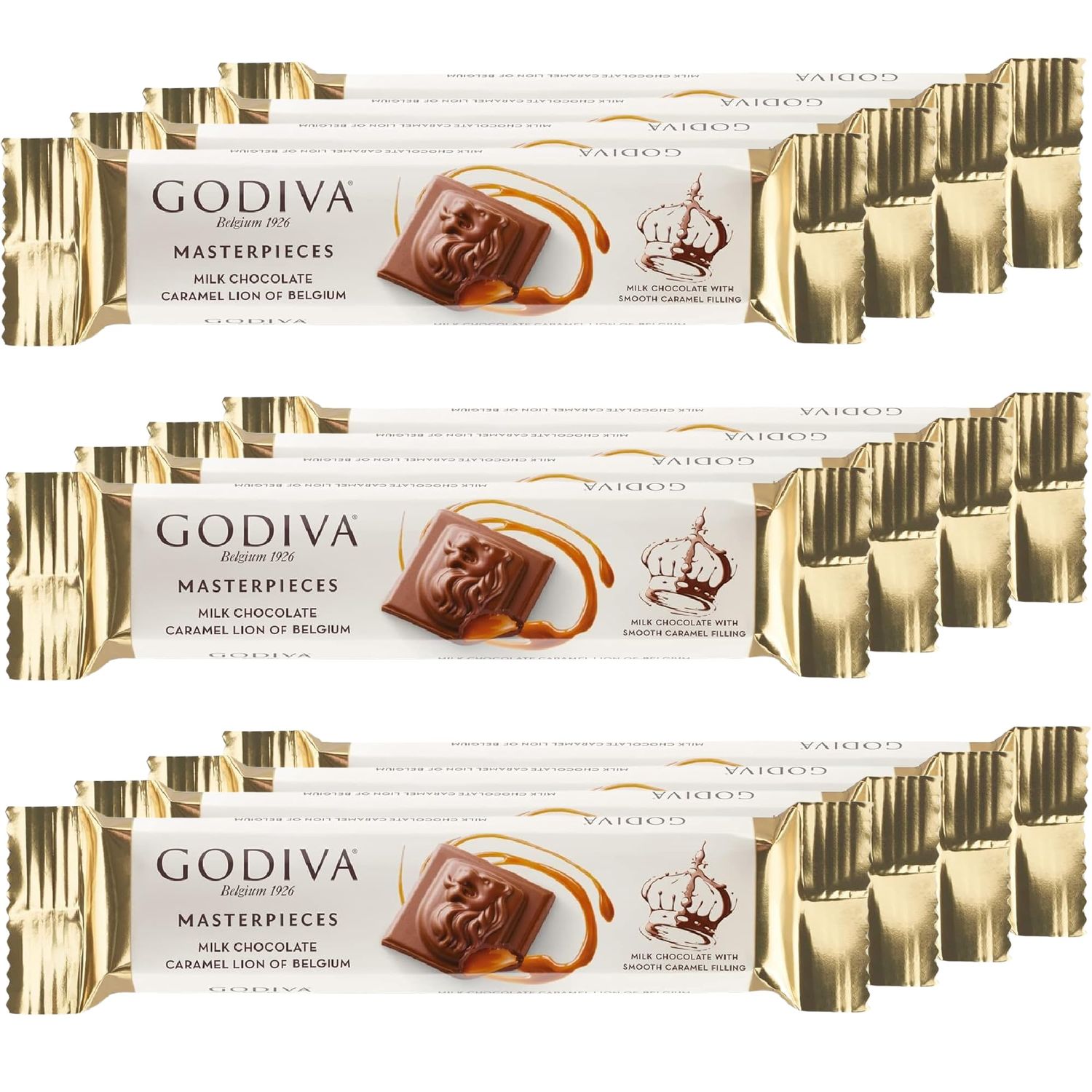 Godiva Masterpieces Milk Caramel Lion Bar 1 oz