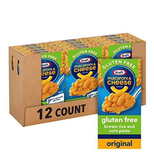 Kraft Gluten Free Original Macaroni &amp; Cheese Dinner (12 ct Pack, 6 oz Boxes)