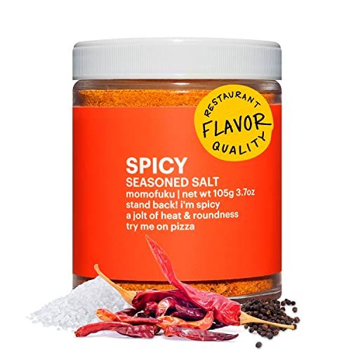 Momofuku Spicy Seasoned Salt by David Chang, (3.7 Ounces), Umami Seasoning for Spice &amp; Pizza, Chef Made for Cooking, Extra Umami Boost
