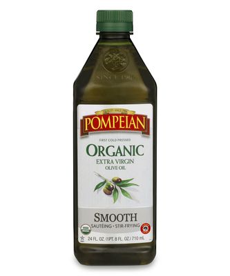 Pompeian USDA Organic Smooth Extra Virgin Olive Oil, First Cold Pressed, Smooth, Delicate Flavor, Perfect for Sauting &amp; Stir-Frying, 24 FL. OZ.