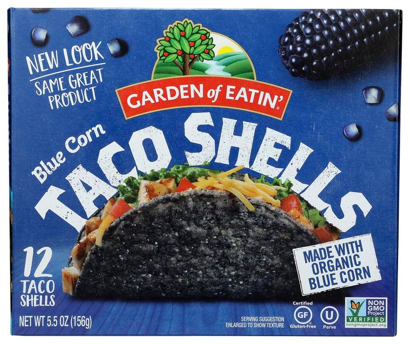 Garden of Eatin&#39; Taco Shells, Blue Corn, 5.5 oz. (Pack of 12)
