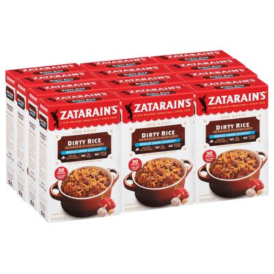Zatarain&#39;s Reduced Sodium Dirty Rice, 8 oz (Pack of 12)