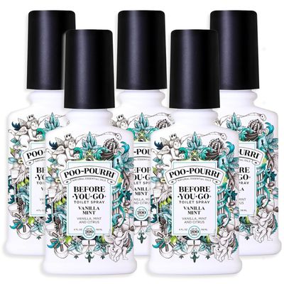 Poo-Pourri Vanilla Mint 4 Ounce - 5 Pack