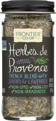 Frontier Co-op Herbes De Provence, 0.85 Ounce, French Blend of Aromatic Savory, Thyme, Rosemary, Basil Tarragon &amp; Lavender