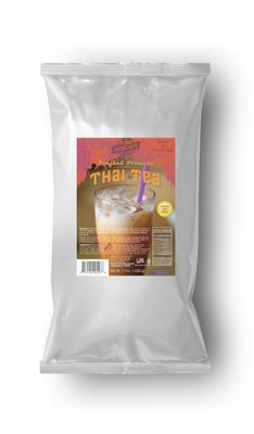 MOCAFE Thai Tea Drink Mix, 3-Pound Bag Instant Frappe Mix, Coffee House Style Blended Drink Used in Coffee Shops