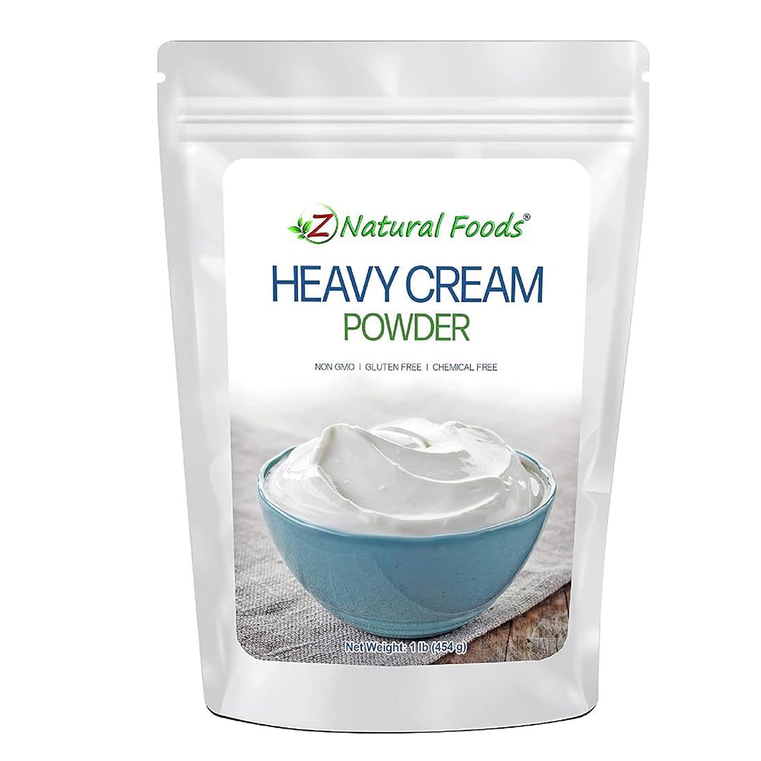 Z Natural Foods Heavy Cream Powder - Nutrient-Dense, Delicious Powdered Cream with 1-Year Shelf Life - Easy to Use &amp; Perfect for Coffee, Baking &amp; Recipes, Keto-Friendly, Gluten-Free, 1 lb