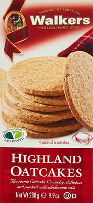 Walker&#39;s Shortbread Traditional Highland Oat Crackers, Scottish Crackers, 9.9 Oz Box