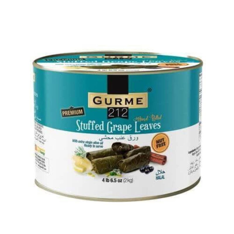 Gurme212 Premium 4.4 lbs Stuffed Vine Leaves (Dolmades) with Olive Oil