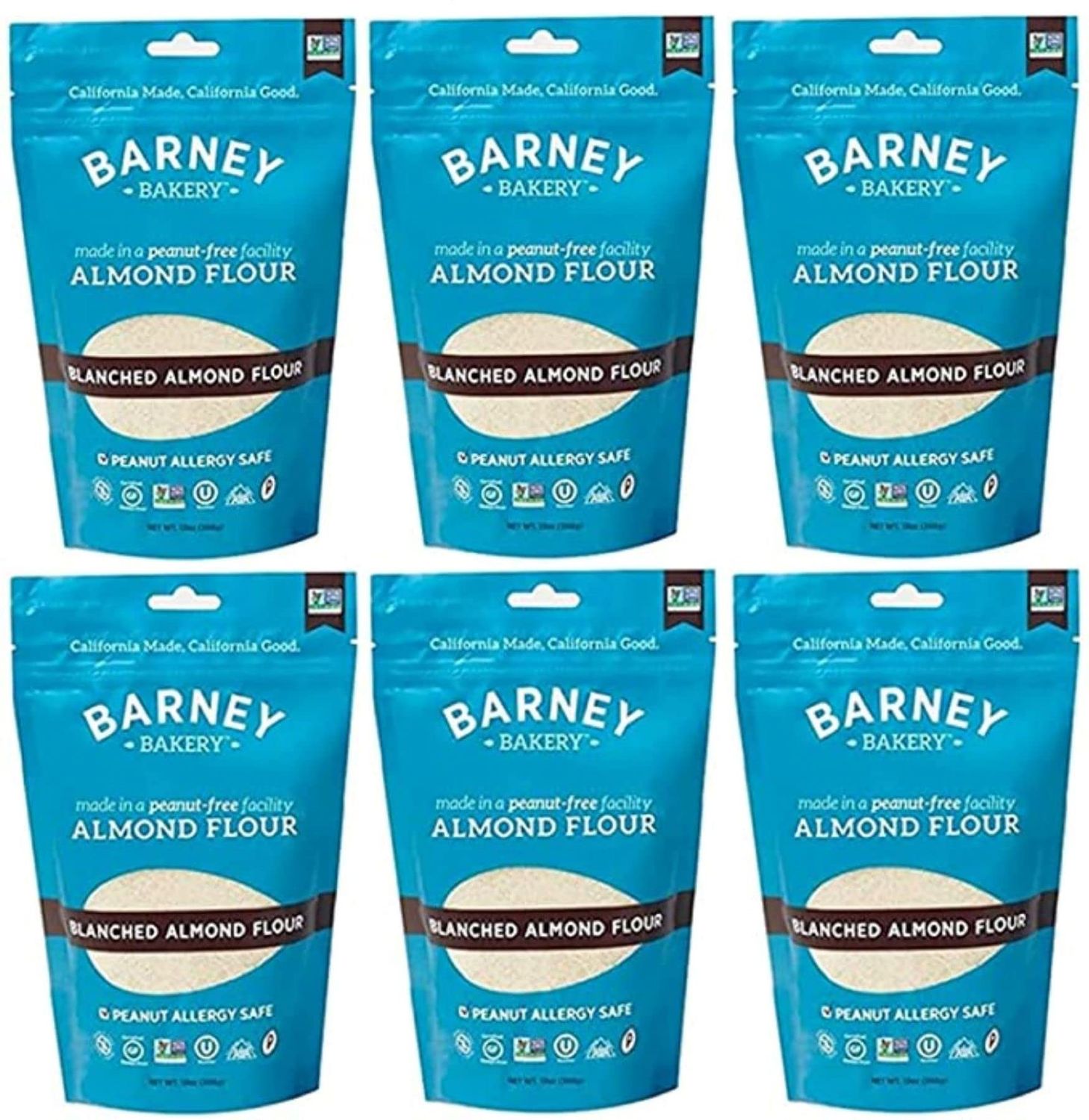Barney Butter Almond Flour, 13 Ounce (Pack of 6), Non-GMO, Gluten Free, Keto, Paleo, Vegan