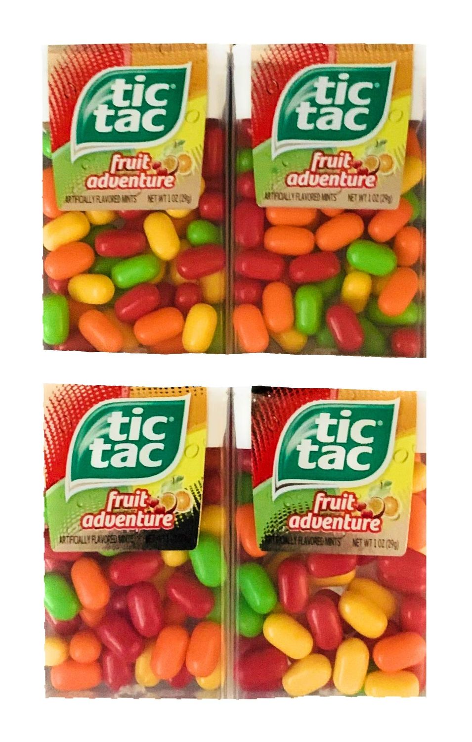 Tic Tac Fruit Adventure Mints | Fruity Mints by Tic Tac | 1 oz Pack | 4 Packs