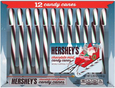 Hershey&#39;s Candy Canes - Chocolate Mint - 12 Count