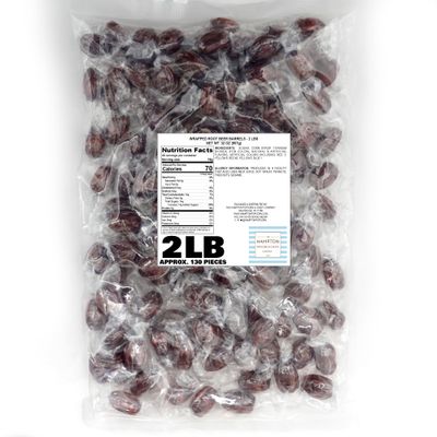 Root Beer Barrels Hard Candy - 2lb Bulk Bag (Approximately 130 pcs) - Old Fashioned Hard Candy - Individually Wrapped Bulk Candy - The Hampton Popcorn &amp; Candy Company