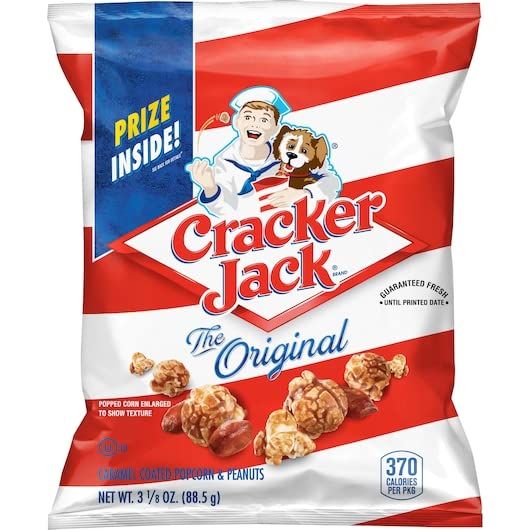 Cracker Jacks Original Large 3.125 Ounce Bag | Pack of 4