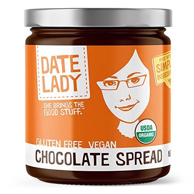 Organic Chocolate Date Spread | Vegan, Paleo, Gluten Free &amp; Kosher, No Added Sugar, No Preservatives (1 Jar) Cocoa Spread Perfect For Dipping Fruit and Using as a Sauce on Ice Cream.
