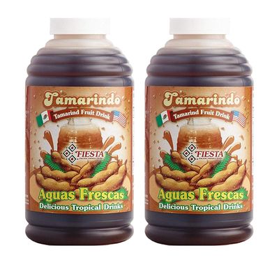 FIESTA Drink Concentrate 16oz Bottle (Tamarindo, 2 Pack)