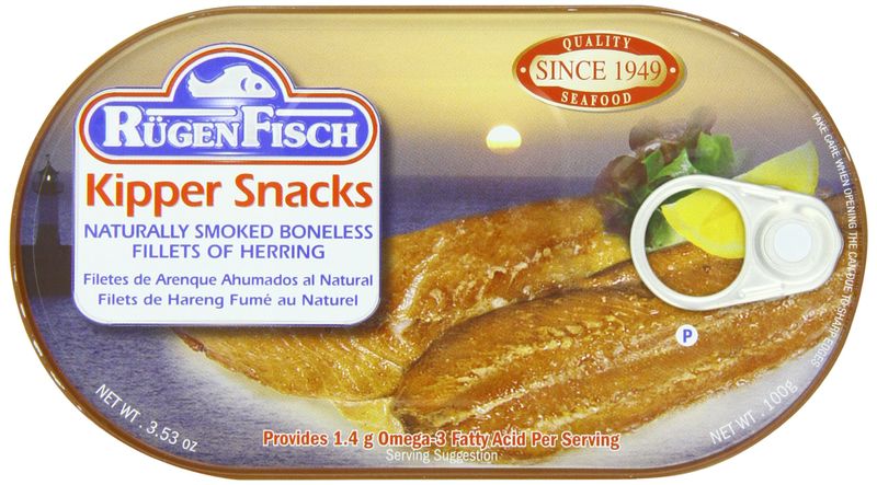 RgenFisch Kipper Snacks Herring Fillets, 3.53 Ounce