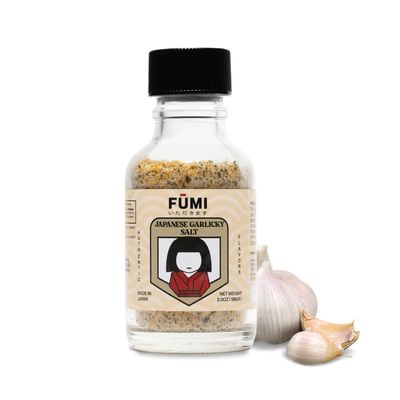 FMI Crispy Garlic Seasoning Salt Blend - Crunchy Garlic Pieces, Onion, Black Pepper, and Parsley - Japanese All-Purpose Topping - Good on Everything - 2.0 oz