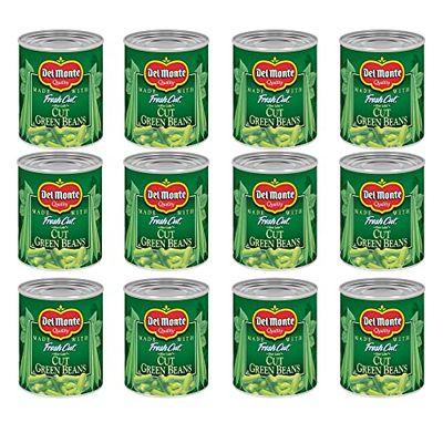 DEL MONTE BLUE LAKE Cut Green Beans, Canned Vegetables, 12 Pack, 8 oz Can