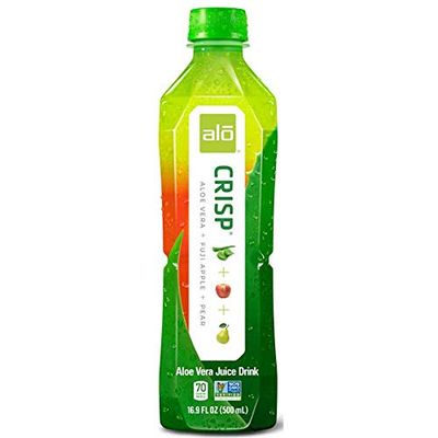 Alo Crisp Fuji Apple and Pea Aloe Vera Juice Drink, 16.9 Ounce -- 12 per case.