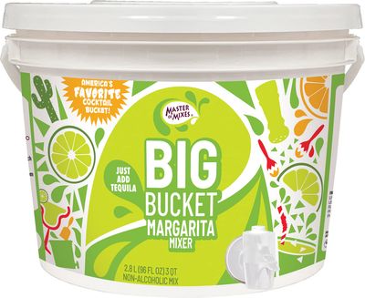 Master of Mixes BigBucket Margarita Mix, Ready to Use, 96 oz Low-Profile, Individually Boxed
