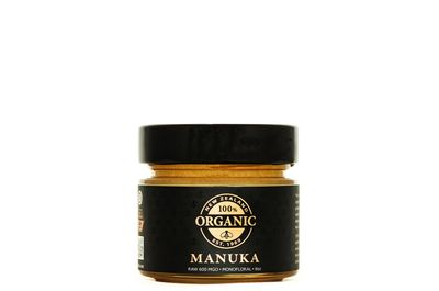 100 ORGANIC NEW ZEALAND Raw Manuka honey 600MGO 8oz glass jar, Hive to Hand, Superfood, Independently certified, Non-GMO