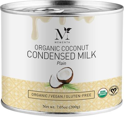 Mementa Organic Coconut Condensed Milk, Plain - 7.05 ounce (Pack of 6)