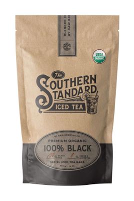 The Southern Standard - Premium Organic Iced Tea Bags - 100% Black Blend, 50 XL Bags (1/2 Pound. Makes 25 Gallons.)