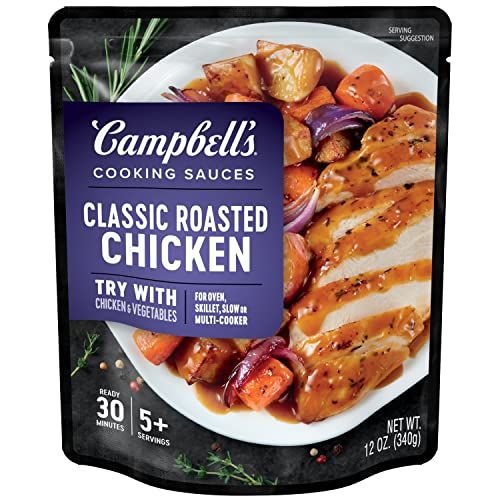 Campbell&#39;s Cooking Sauces, Classic Roasted Chicken Sauce, 12 Oz Pouch