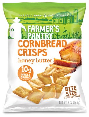 Farmer&#39;s Pantry Bulk Pack Honey Butter Cornbread Crisps, Honey Butter, 2 Ounce (Pack of 24)