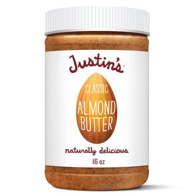 JUSTIN'S Classic No Stir Gluten-Free Almond Butter, 16 Ounce Jar
